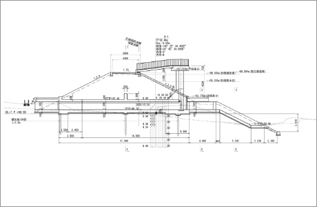 河川堤防樋管設計図